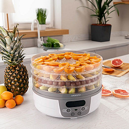 Електросушка для овочів Ardesto FDB-5321T з таймером 250Вт Білий