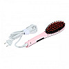 Расческа-выпрямитель Fast Hair Straightener HQT-906 Рожевий