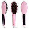 Расческа-выпрямитель Fast Hair Straightener HQT-906 Рожевий