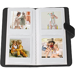 Фотоальбом черный для Fujifilm Instax Square на 80 фото и Чехол Fujifilm Instax Square SQ1 Прозрачный (2331236697)