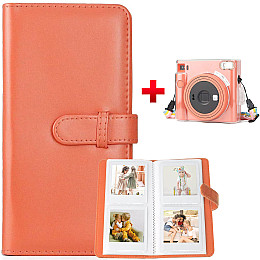 Фотоальбом оранжевый для Fujifilm Instax Square на 80 фото и Чехол Fujifilm Instax Square SQ1 (2331237174)