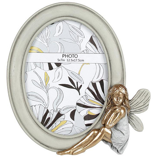 Фоторамка Фея BonaDi Mint-Gold 13х18 см овальна М'ятна DP68417