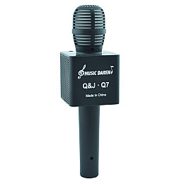 Караоке - микрофон с динамиком Q&J Q7 - 3 Black (hub_np2_0982)