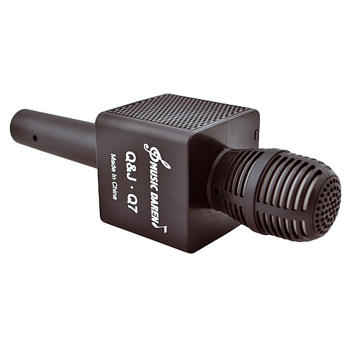 Караоке - микрофон с динамиком Q&J Q7 - 3 Black (hub_np2_0982)