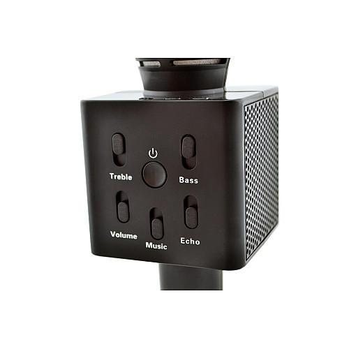 Караоке - микрофон с динамиком Q&J Q7 - 3 Black (hub_np2_0982)