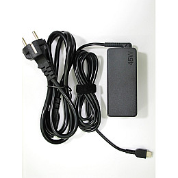 Блок живлення Lenovo 20V-2.25A, 5V-2A, 12V-3A, 15V-3A, 45W type-c, чорний + мережевий кабель живлення (R6667)