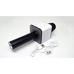 Микрофон-караоке Noisy KTV Q7 с динамиком Черный с белым (3sm_648363804)