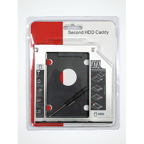 Карман-адаптер для підключення 2.5 HDD/SSD SATA 3.0 замість DVD приводу Acer 9.5мм (A151720)