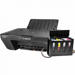 МФУ Canon E414 + СНПЧ Черный для дома цветной принтер сканер копир