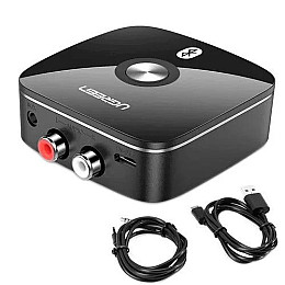 Ресивер Ugreen Bluetooth 5.0 аудио приемник Black (JUBAUXRCAaptX)