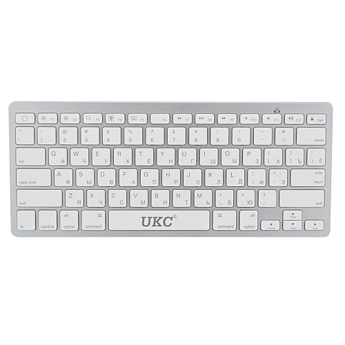 Бездротова клавіатура UKC BK3001 Bluetooth Silver (np2_7474)