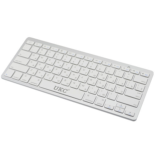 Бездротова клавіатура UKC BK3001 Bluetooth Silver (np2_7474)
