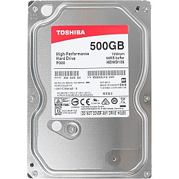 Накопичувач HDD SATA 500GB Toshiba P300 7200rpm 64MB (HDWD105UZSVA)