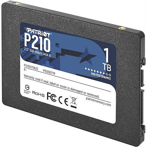Накопитель SSD 1TB Patriot P210 2.5" SATAIII TLC (P210S1TB25)