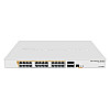 Комутатор MikroTik CRS328-24P-4S+RM (24x1G PoE+, 4xSFP+, 450W макс, L3)