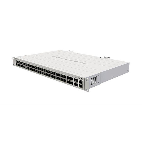 Комутатор MikroTik CRS354-48P-4S+2Q+RM (48xGE PoE+, 4xSFP+, 2xQSFP+, 750W макс, L3)