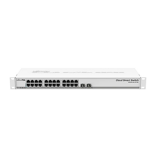 Коммутатор MikroTik CSS326-24G-2S+RM (24x1G, 2xSFP+, SwOS)