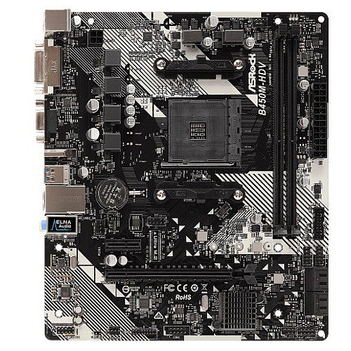 Материнская плата ASRock B450M-HDV R4.0 Socket AM4