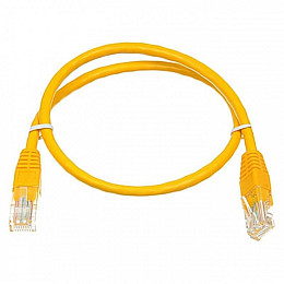 Патч-корд UTP Atcom RJ45 Cat.6 медь 1 м желтый