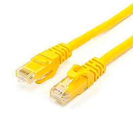 Патч-корд UTP Atcom RJ45 Cat.6 медь 3 м желтый