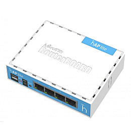 Бездротовий маршрутизатор Mikrotik hAP lite RB941-2ND classic (N300, 650MHz/32Mb, 4xFE, 1,5 dBi)