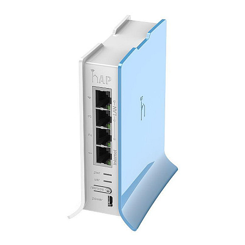 Бездротовий маршрутизатор Mikrotik hAP lite TC RB941-2ND-TC (N300, 650MHz/32Mb, 4x10/100 Ethernet порти, 1,5 dBi, Tower Case)