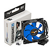 Вентилятор Frime (FBF80HB3) 80x80x25мм, 3pin+Molex, Black/Blue