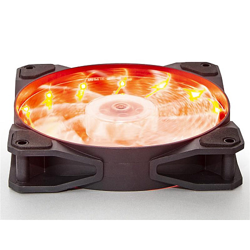Вентилятор Frime Iris LED Fan 15LED Orange (FLF-HB120O15); 120х120х25мм, 3-pin+4-pin