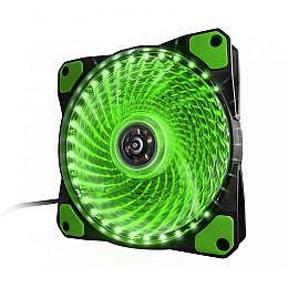 Вентилятор Frime Iris LED Fan 33LED Green (FLF-HB120G33); 120х120х25мм, 3-pin+4-pin