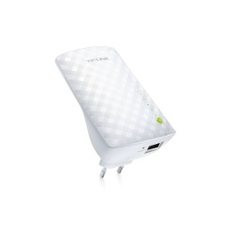 Точка доступа TP-Link RE200 (AC750, 100мВт, внутренние антенны, усилитель беспроводного сигнала, 1 порт RJ-45)