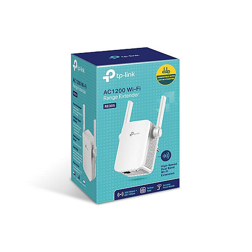 Точка доступа TP-Link RE305 (AC1200, 1*FE, 2 внешние антенны)