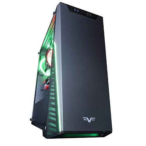 Корпус Frime MarkIII 2*USB3.0 без БП (MarkIII-U3-GLS-3RGBF-WP); 2xUSB 3.0, 2xUSB, Ліва бічна панель з загартованого скла, 3шт RGB Double Ring Fan з управлінням режимами підсвітки та швидкістю обертання вентиляторів кнопками на корпусі