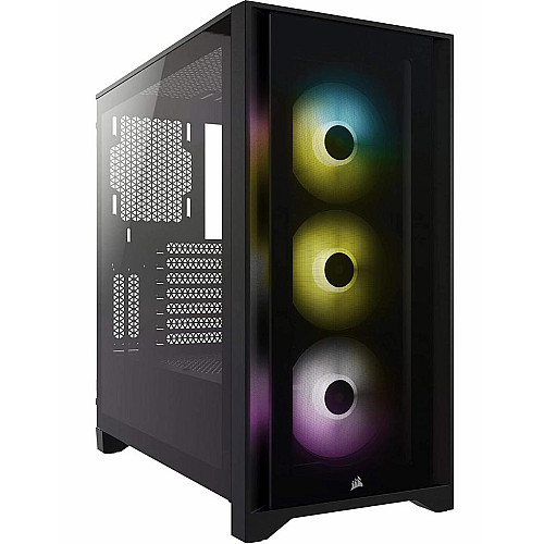 Корпус Corsair iCUE 4000X RGB Tempered Glass Black (CC-9011204-WW) без БП