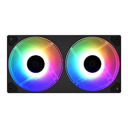 Вентилятор ID-Cooling Icefan 240 ARGB, 245x125x27мм, 3-pin, 4-pin PWM, черный