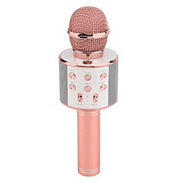 Караоке-микрофон беспроводной WS 858 Rose Gold (au084-hbr)