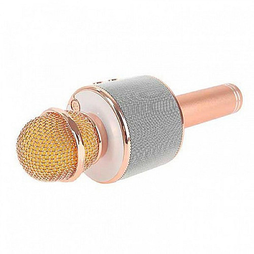 Караоке-микрофон беспроводной WS 858 Rose Gold (au084-hbr)