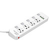Удлинитель сетевой Ldnio SC4408, 4USB, 4 розетки, белый