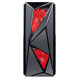 Корпус 1stPlayer F4-3A1-15LED Red без БП