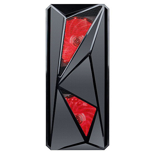 Корпус 1stPlayer F4-3A1-15LED Red без БП