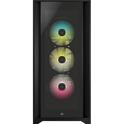 Корпус Corsair iCUE 5000X RGB Tempered Glass Black (CC-9011212-WW) без БП