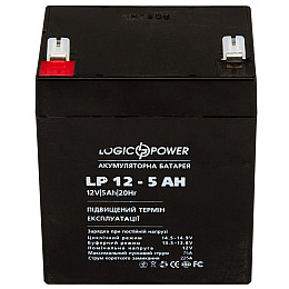 Акумулятор свинцево-кислотний LogicPower AGM LPM 12 - 5.0 AH