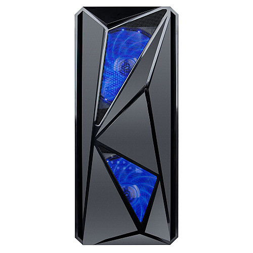 Корпус 1stPlayer F4-3A1-15LED Blue без БП
