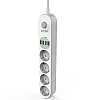 Удлинитель сетевой Ldnio SE4432 4USB 4 розетки 2 м белый
