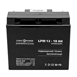 Акумуляторна батарея LogicPower LPM 12V 18AH AGM