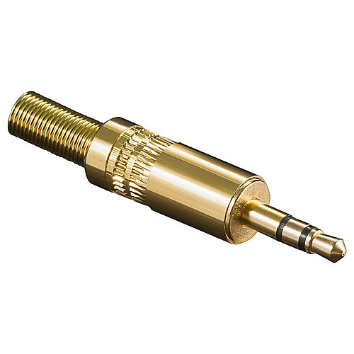 Штекер Delock FreeEnd-Jack 3.5mm 3pin /M конектор під пайку StereoGold золотистий (70.06.5530)