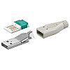 Штекер Goobay FreeEnd-USB2.0 A /M конектор (набір) ToolFree сірий (75.01.2035)