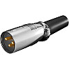 Штекер Goobay FreeEnd-XLR 3p /M Gold металік(75.01.1954)