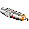 Штекер Lucom FreeEnd-RCA /M Metal Gold D=6.5mm червоний (25.02.5174)