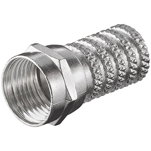 Конектор антенний Goobay FreeEnd-RF:F (конектор) /M нарізний D=6.0mm Zinc(75.05.1852)