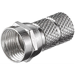 Конектор антенний Goobay FreeEnd-RF:F (конектор) /M накручується D=6.5mm zinc(75.05.1853)